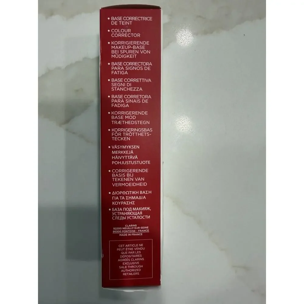 CLARINS SOS Primer Minimizes Signs of Fatigue Preps Moisturizes 01 ROSE 30/mL